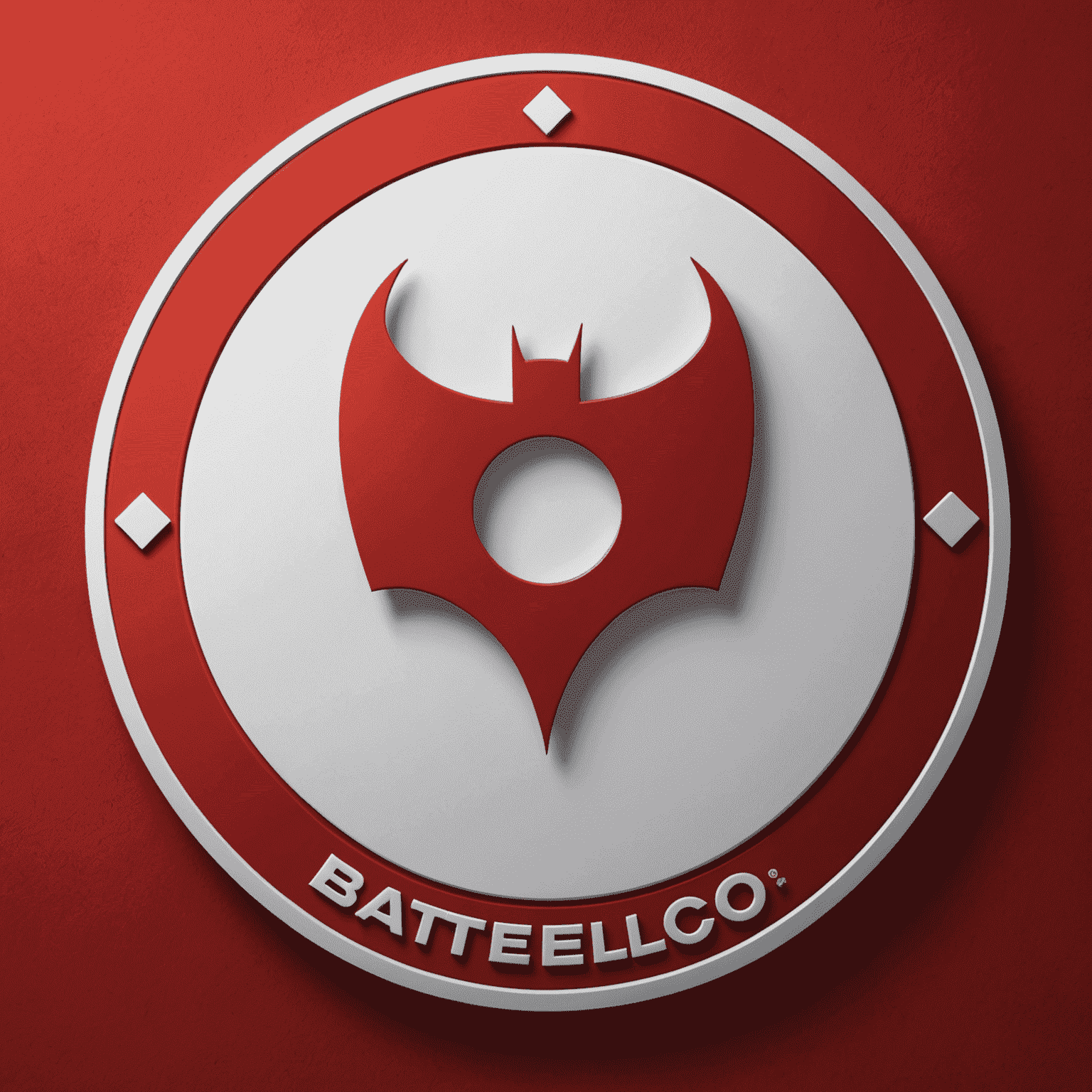 batelco logo in red and white colors