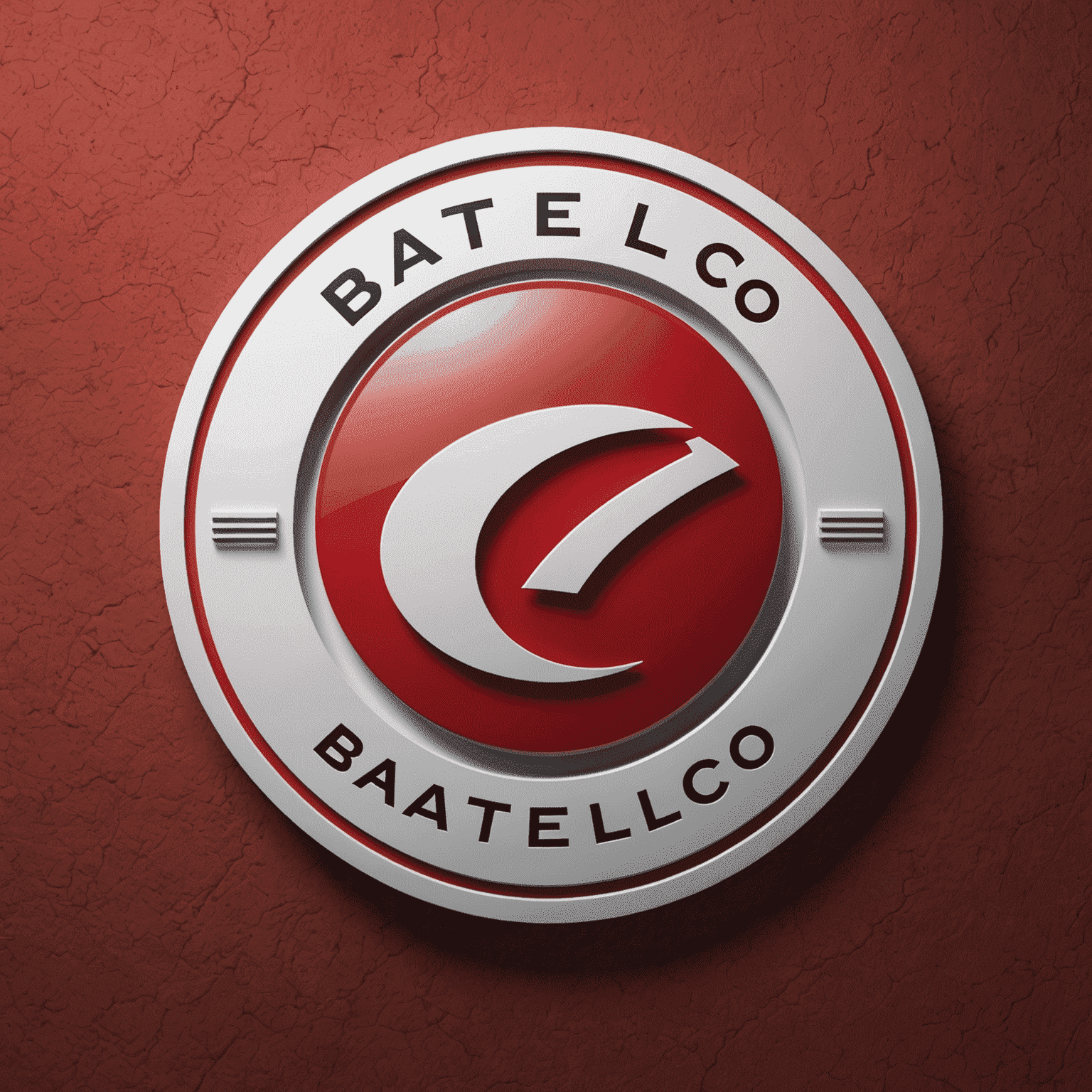 batelco logo in red and white colors